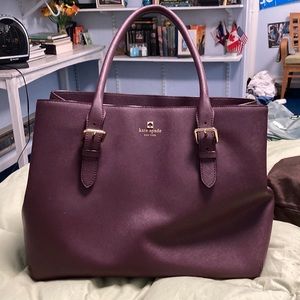 Kate spade burgundy shoulder bag